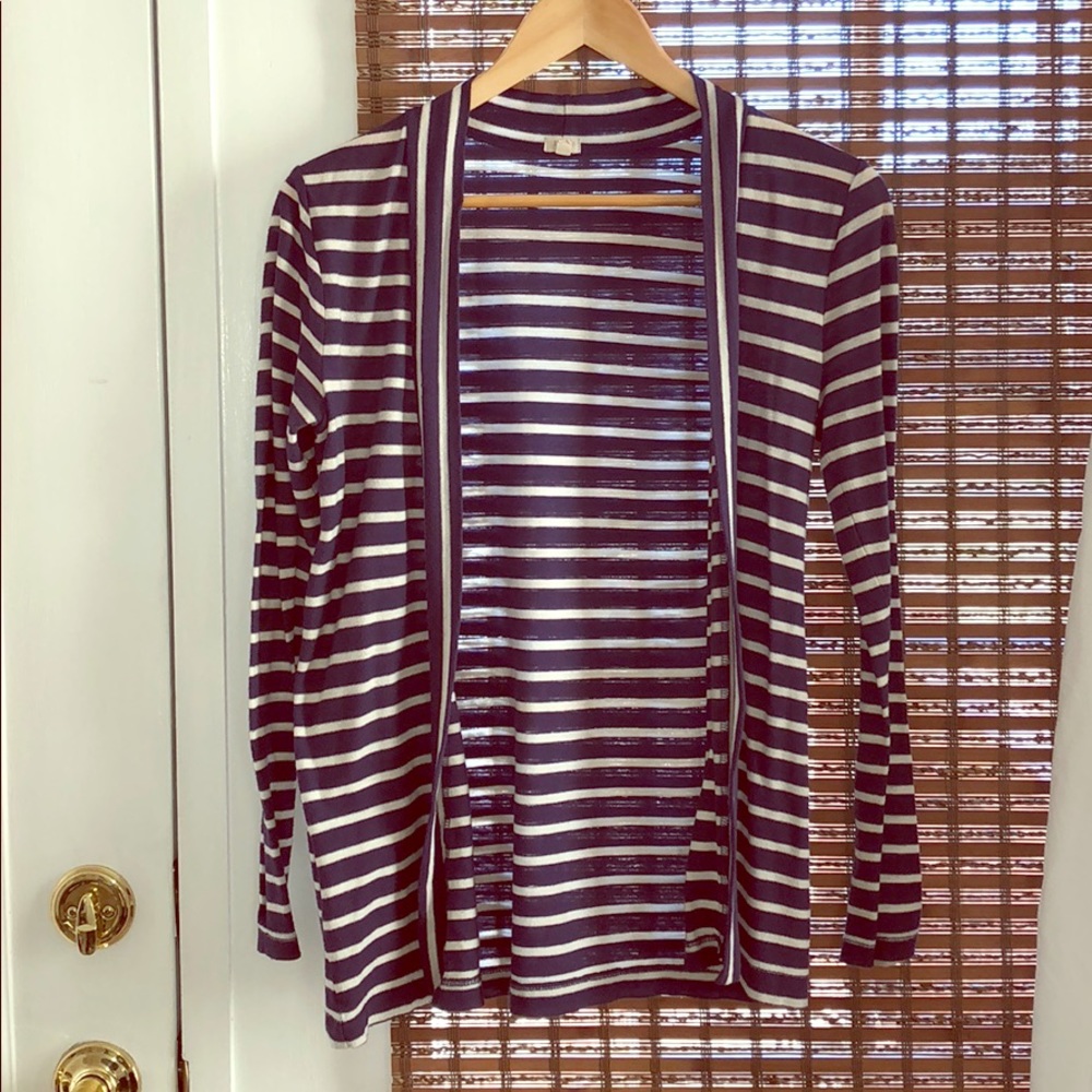 Striped cardigan